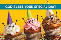 God Bless Your Special Day Birthday Postcard (pack of 25) (Postcard)