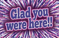 Glad You Were Here! Kids Postcard (pack of 25) (Postcard)
