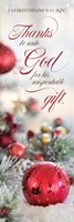 Thanks Be Unto God Christmas Bookmark (pack of 25) (Bookmark)