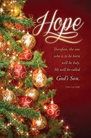 Hope Luke 1:35 Advent Bulletin (pack of 100) (Bulletin)