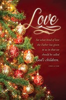Love 1 John 3:1 Love Bulletin (pack of 100) (Bulletin)