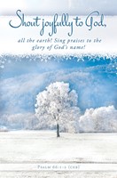 Winter Shout Joyfully Bulletin (pack of 100) (Bulletin)