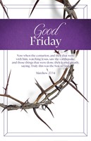 Good Friday Bulletin: Watching Jesus (Pack of 100) (Bulletin)