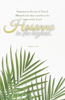Palm Sunday Bulletin: Cometh in the Name (Pack of 100) (Bulletin)