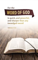 General Worship Bulletin: The Word (Pack of 100) (Bulletin)