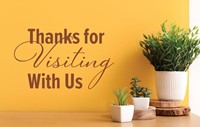 Visitor Postcard: Thanks for Visiting with Us (Pack of 25) (Postcard)