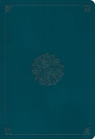 ESV Giant Print Thinline Bible, Deep Teal, Emblem Design (Imitation Leather)