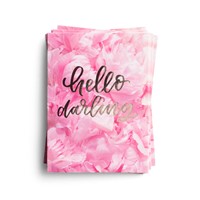 Hello Darling - 10 Premium Note Cards (Notebook / Blank Book)