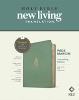 NLT Wide Margin Bible, Filament Enabled, Sage Green (Imitation Leather)