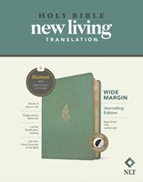 NLT Wide Margin Bible, Filament Enabled, Sage Green, Indexed (Imitation Leather)