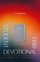 The Message Student Devotional Bible Stone Gray (Imitation Leather)