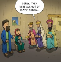 Wise Men Gifts Christmas Card - Nutty Nativity (Cards)