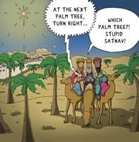 Lost Wise Men Christmas Card - Nutty Nativity (Cards)