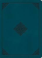 ESV Large Print Personal Size Bible, Red Letter, Teal (Imitation Leather)