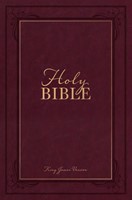 KJV Holy Bible, Compact Giant Print, Garnet (Imitation Leather)