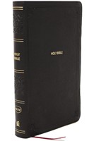 NKJV Giant Print End-Of-Verse Reference Bible, Black Leather (Leather / Fine Binding)