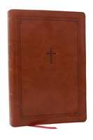 NKJV Giant Print End-Of-Verse Reference Bible, Brown (Leather / Fine Binding)