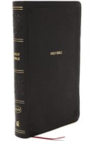 KJV Giant Print End-Of-Verse Reference Bible, Black (Leather / Fine Binding)