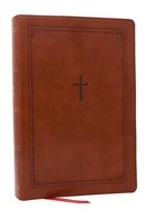 KJV Giant Print End-Of-Verse Reference Bible, Brown (Leather / Fine Binding)