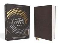 NASB, Clear Focus Bible, Leathersoft, Charcoal Brown (Leather / Fine Binding)