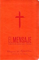Biblia El Mensaje (Sentipiel, Anaranjado) (Imitation Leather)
