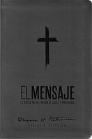 Biblia El Mensaje (Sentipiel, Gris) (Imitation Leather)