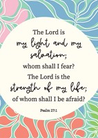 Lord Is My Light Postcard - Pack Of 12 (Postcard)