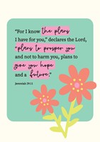 For I Know The Plans Flower A5 Notebook (Notebook / Blank Book)