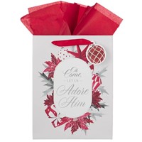 Large Gift Bag & Card: Come Let Us Adore Him (Gift Bag)