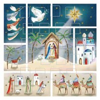 The Christmas Story Advent Calendar Card (Calendar)