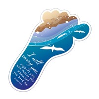 Footprints Vinyl Sticker (Stickers)