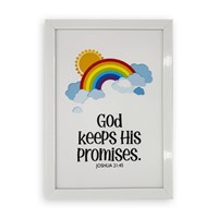 Rectangular Wall Frame – God Keeps His Promises (Other Merchandise)