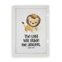 Rectangular Wall Frame – The Lord Will Guide Me Always (Other Merchandise)
