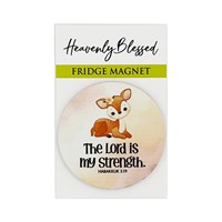 Round Fridge Magnet – The Lord Is My Strength (Magnet)