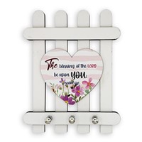 Wooden Key Holder – The Blessing Of The Lord Be Upon You (Other Merchandise)