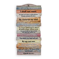 Small Stacked Wooden Plaque – Psalm 23 (Other Merchandise)