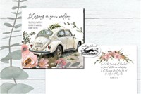 Wedding - Cream VW Car - The Lord Bless You Both … (Cards)