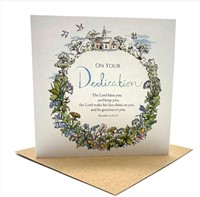 Dedication Wildflowers Card (Blank Inside) (Cards)
