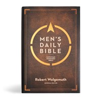 CSB Men's Daily Bible, Brown Cloth Over Board (Hard Cover)