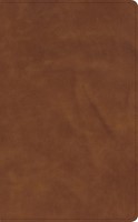 CSB Single-Column Wide-Margin Bible, Tan Calfskin (Genuine Leather)
