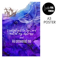 Jonah - I Called Out to the Lord A3 Poster (Poster)