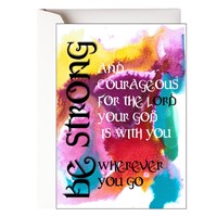 Be Strong And Courageous Card (Cards)
