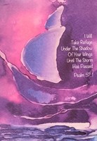 Boat- I Will Take Refuge (Psalm 57) Card (Cards)
