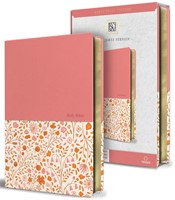 KJV Holy Bible, Large Print, Pink Floral (Imitation Leather)