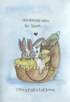 New Baby Card Someone New To Love Single Card (Cards)