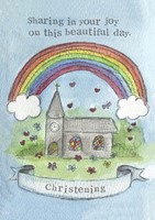 Christening Card Single Card Sharing In Your Joy (Cards)