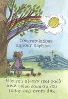 Baptism Card Single Card God's Love (Cards)