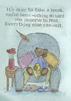 Encouragement Card You Deserve To Rest Single Card (Cards)