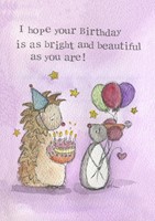 Birthday Card Bright And Beautiful Single Card (Cards)