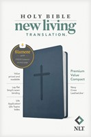NLT Premium Value Compact Bible, Filament Enabled, Navy (Imitation Leather)